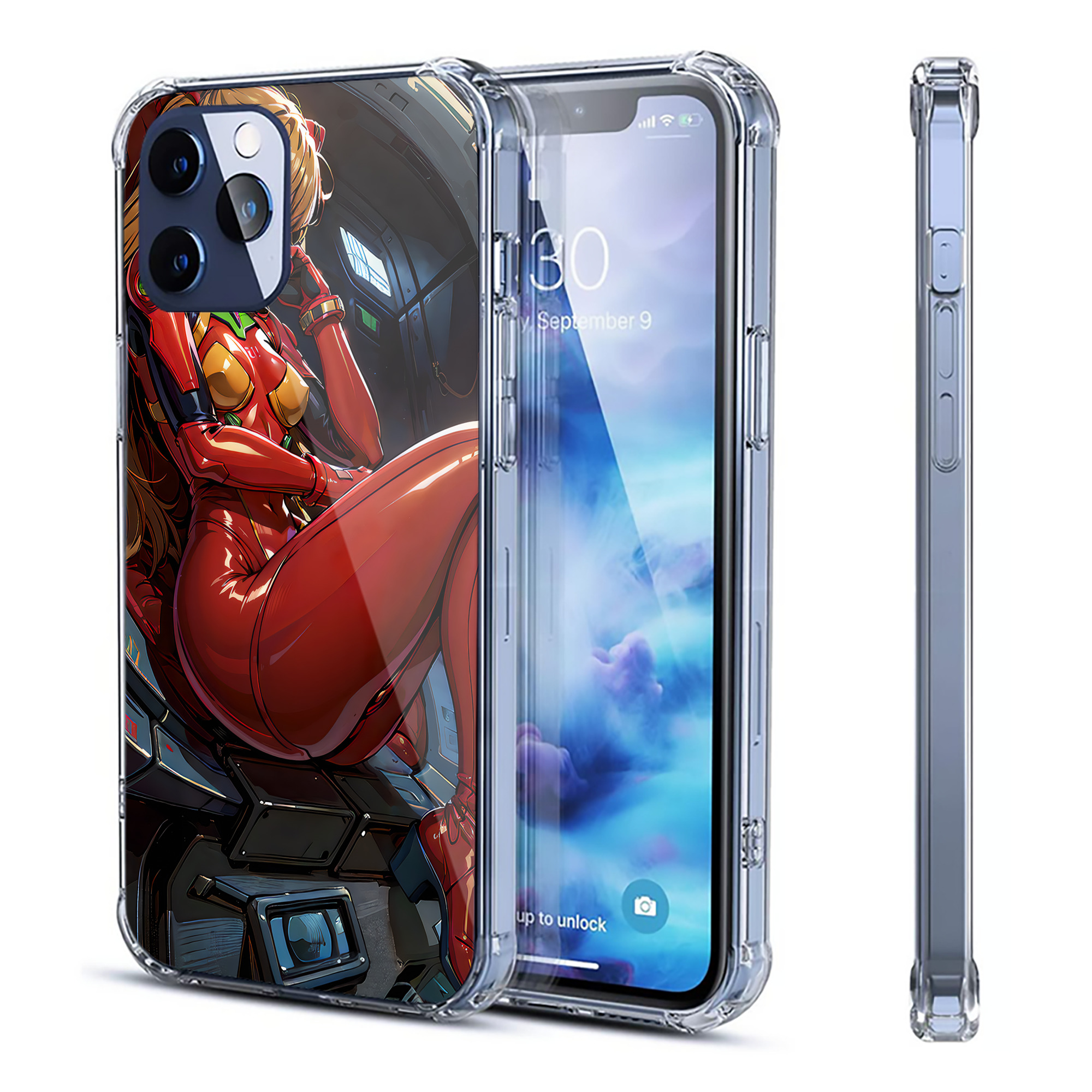 （画像用） EVA 新世紀エヴァンゲリオン 【iPhone 12シリーズ対応】透明スマホケース（クリアソフトケース）